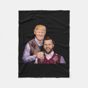 Trump Vance 2024 Brothers Funny Parody Trump J D V Fleece Deken