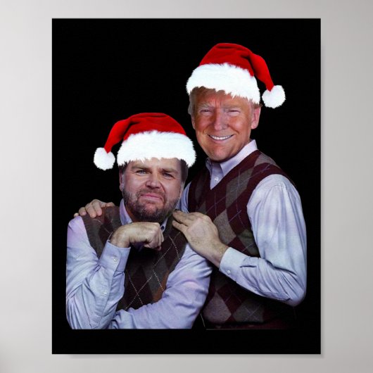 Trump Vance 2024 Brothers Santa Funny Trump Vance Poster (Voorkant)