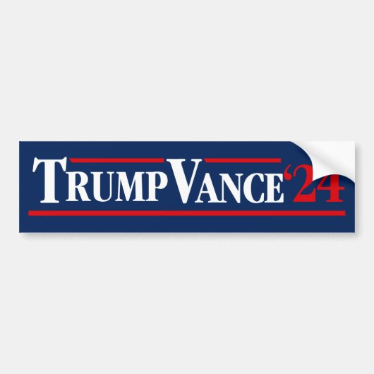 Trump Vance 2024 Bumpersticker (Voorkant)