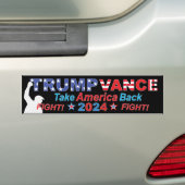 TRUMP VANCE 2024 BUMPERSTICKER (Op auto)