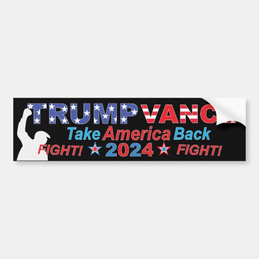 TRUMP VANCE 2024 BUMPERSTICKER (Voorkant)