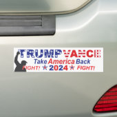 TRUMP VANCE 2024 BUMPERSTICKER (Op auto)