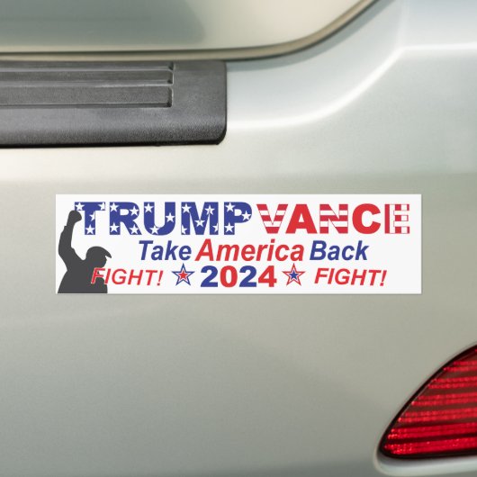 TRUMP VANCE 2024 BUMPERSTICKER (Op auto)
