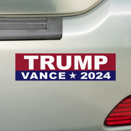 Trump Vance 2024 Bumpersticker (Op auto)