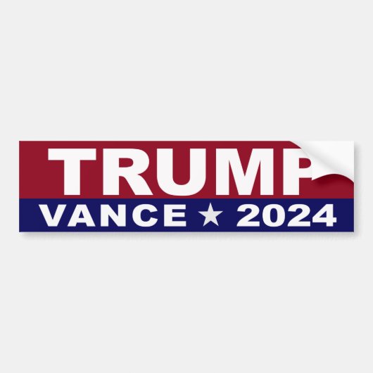 Trump Vance 2024 Bumpersticker (Voorkant)