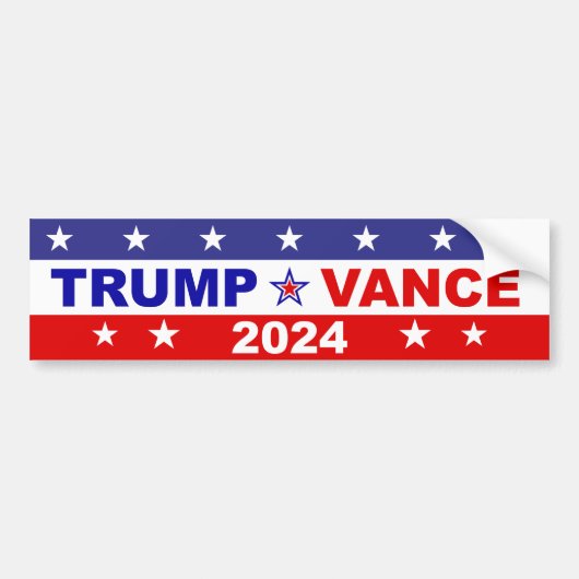 TRUMP VANCE 2024 BUMPERSTICKER (Voorkant)