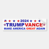 Trump Vance 2024 Bumpersticker (Voorkant)