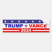 TRUMP VANCE 2024 BUMPERSTICKER (Voorkant)