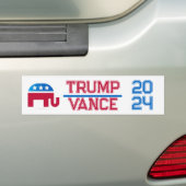 Trump Vance 2024 Bumpersticker (Op auto)