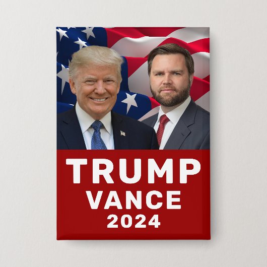 Trump Vance 2024 Button (Voorkant)
