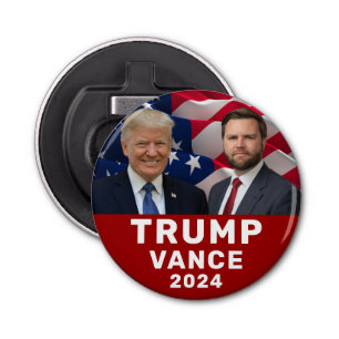 Trump Vance 2024 Button Flesopener