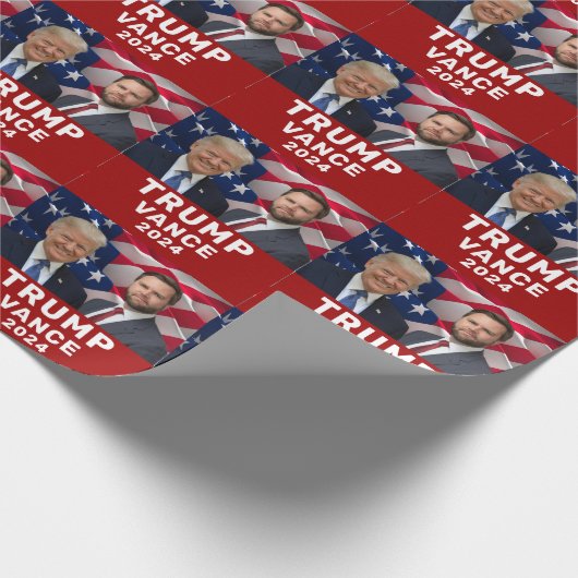 Trump Vance 2024 Cadeaupapier (Hoek)