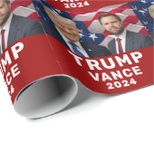Trump Vance 2024 Cadeaupapier (Rol Hoek)