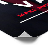 Trump Vance 2024 Campagne Collectible Poster (Hoek)