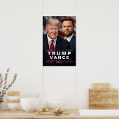 Trump Vance 2024 Campagne Collectible Poster (Keuken)