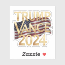 Trump Vance 2024 Conservatieve waarden, Stickers