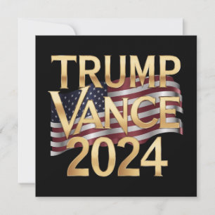 Trump Vance 2024 Conservatieve waarden, Stickers Kaart