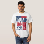 Trump Vance 2024 Donald Trump J.D. Vance T-shirt (Voorkant volledig)
