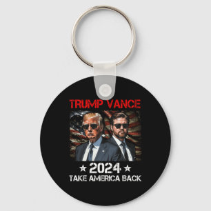 Trump Vance 2024 Donald Trump J.D. Vance Take Amer Sleutelhanger