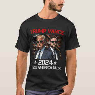 Trump Vance 2024 Donald Trump J.D. Vance Take Amer T-shirt