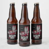 Trump Vance 2024 Donald Trump verbiedt Hillbilly Bier Etiket (Flessen)