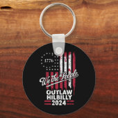 Trump Vance 2024 Donald Trump verbiedt Hillbilly Sleutelhanger (Voorkant)