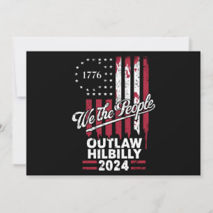 Trump Vance 2024 Donald Trump Vogelvrij Hillbilly  Kaart