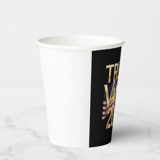 Trump Vance 2024 Een gedurfde visie voor Amerika,  Papieren Bekers (Rechts)