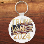 Trump Vance 2024: een gedurfde visie voor Amerika Sleutelhanger (Achterkant)