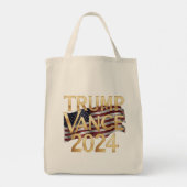 Trump Vance 2024: een gedurfde visie voor Amerika Tote Bag (Achterkant)