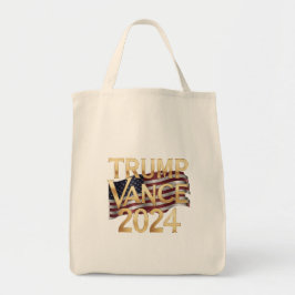 Trump Vance 2024: een gedurfde visie voor Amerika Tote Bag