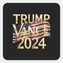 Trump Vance 2024: een gedurfde visie voor Amerika Vierkante Sticker