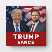Trump Vance 2024 Fotoplaat (Voorkant)