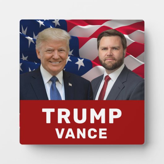 Trump Vance 2024 Fotoplaat (Voorkant)