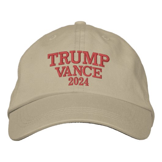 TRUMP VANCE 2024 Geborduurd Pet (Voorkant)