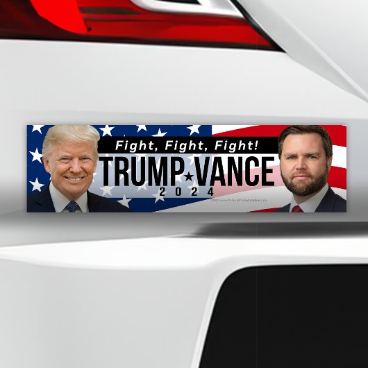 Trump Vance 2024 gevecht gevecht Quote Foto Bumpersticker