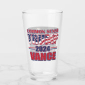 Trump Vance 2024 Glas (Achterkant)