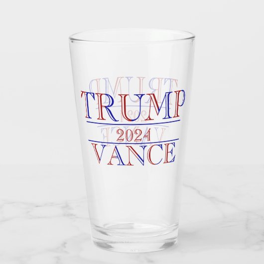 Trump Vance 2024 Glas (Achterkant)