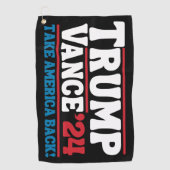 Trump Vance 2024 Golfhanddoek (Voorkant)