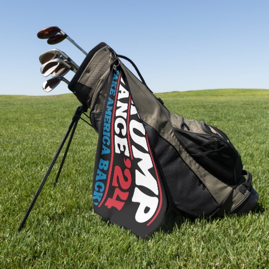 Trump Vance 2024 Golfhanddoek (Groen)