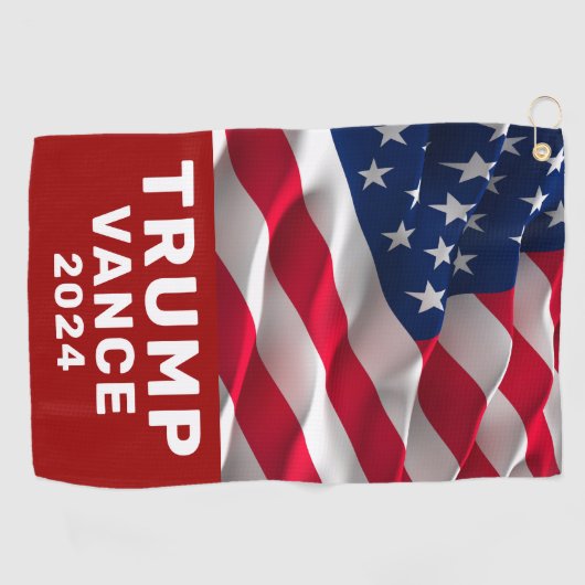 Trump Vance 2024 Golfhanddoek (Horizontaal)