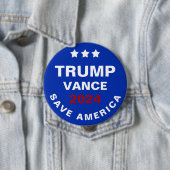 Trump Vance 2024 heeft Amerika gered Ronde Button 4,0 Cm (In situ)