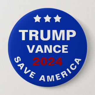 Trump Vance 2024 heeft Amerika gered Ronde Button 4,0 Cm