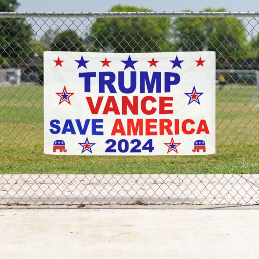 Trump Vance 2024 heeft Amerika gered Spandoek (Insitu)