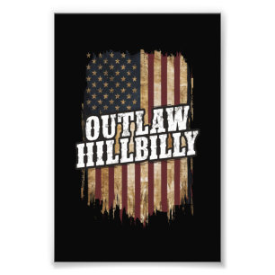 Trump Vance 2024 J.D. Vance Bandiet Hillbilly Foto Afdruk