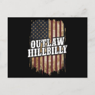 Trump Vance 2024 J.D. Vance Outlaw Hillbilly Briefkaart