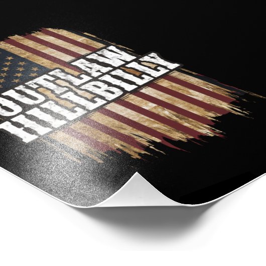 Trump Vance 2024 J.D. Vance Outlaw Hillbilly Foto Afdruk (Hoek)