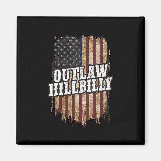 Trump Vance 2024 J.D. Vance Outlaw Hillbilly Magneet (Voorkant)