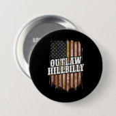 Trump Vance 2024 J.D. Vance Outlaw Hillbilly Ronde Button 7,6 Cm (Voorkant /achterkant)