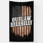 Trump Vance 2024 J.D. Vance Outlaw Hillbilly Spandoek (Verticaal)